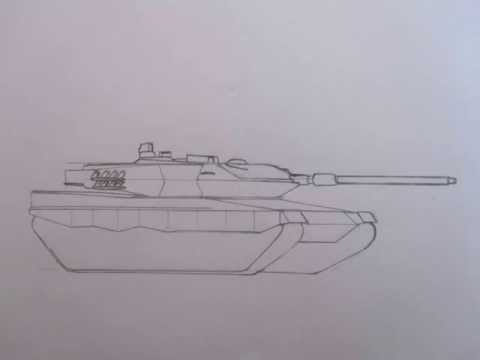 480x360 How To Draw Military Vehicles Leopard 2a6 Main Battle Tank