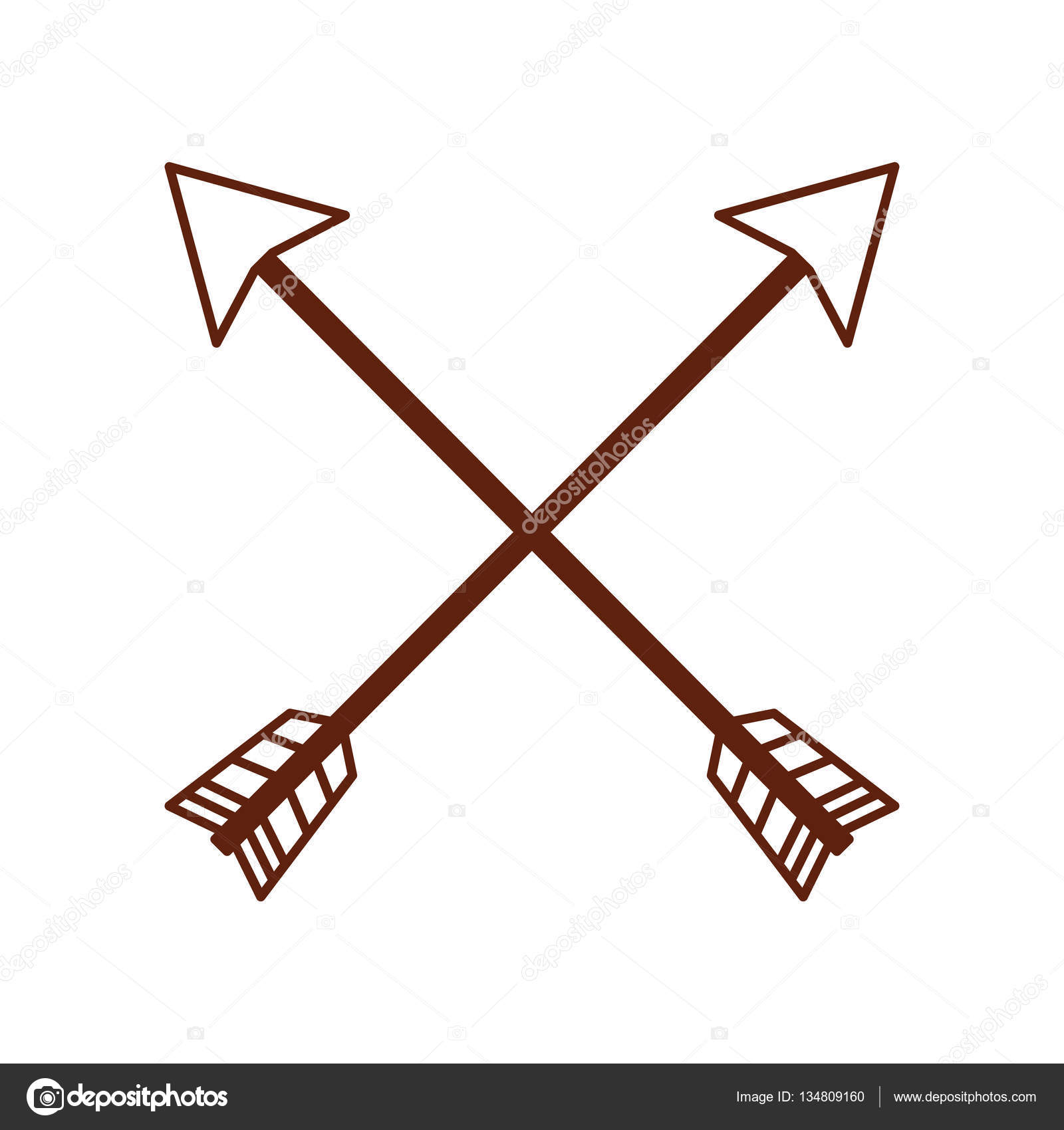 1600x1700 Arrow Drawing Isolated Icon Stock Vector Yupiramos