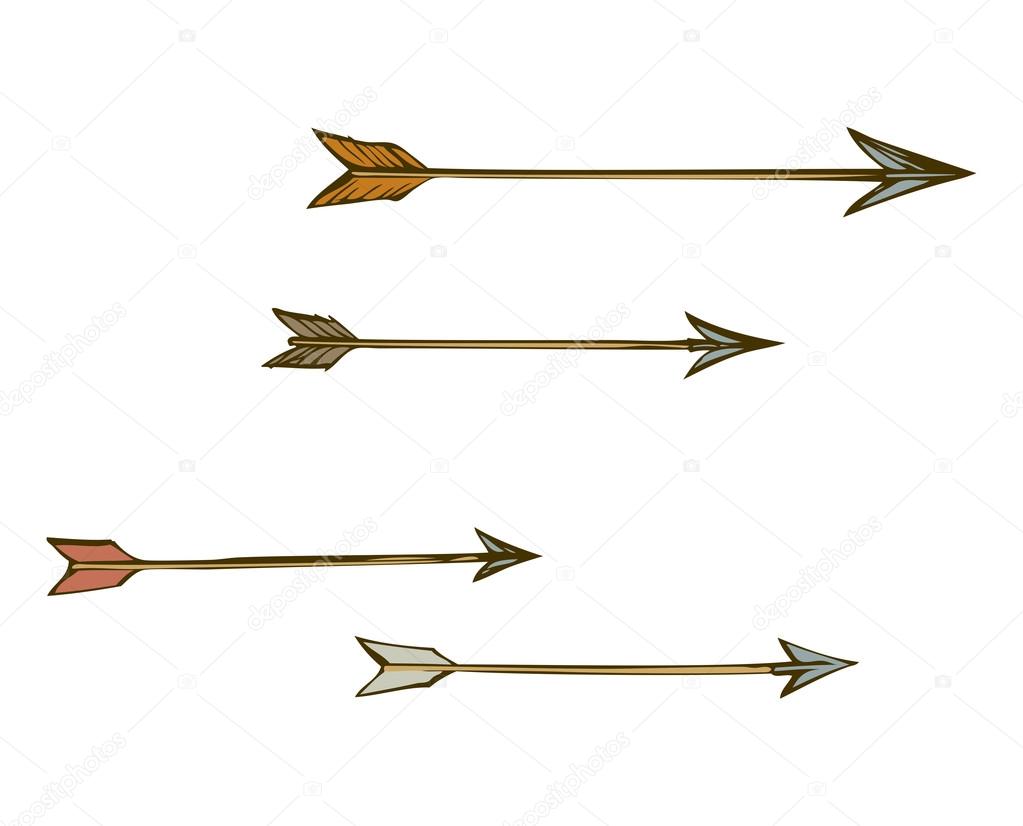 1023x826 Arrows. Vector Drawing Stock Vector Marinka