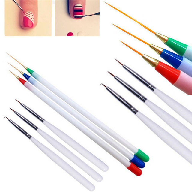 640x640 3pcs Nail Art Brush Set Painting Polish Drawing Pen Tools