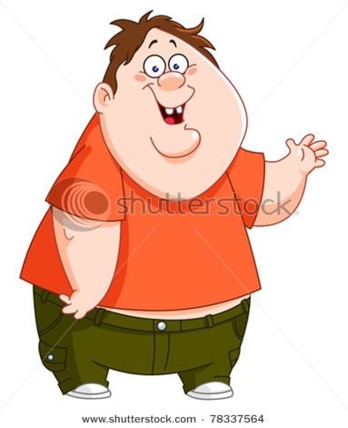 383x470 Fat Boy Cartoon Drawing Vector Clip Art Illustration Drawing