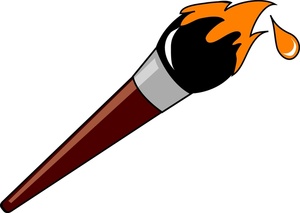 300x213 Paintbrush Clipart Image