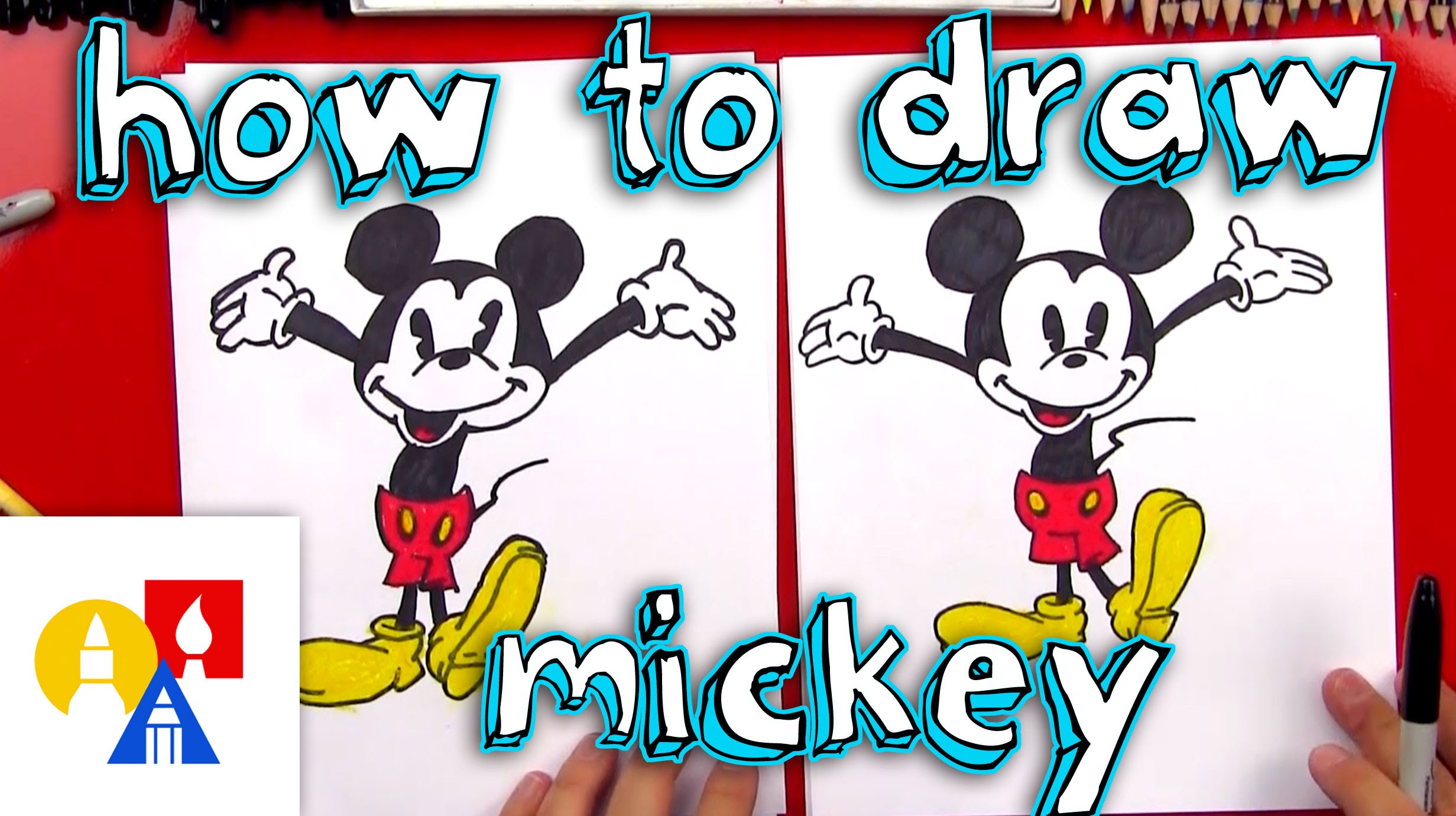 2463x1381 How To Draw Mickey Mouse + New Art Giveaway!