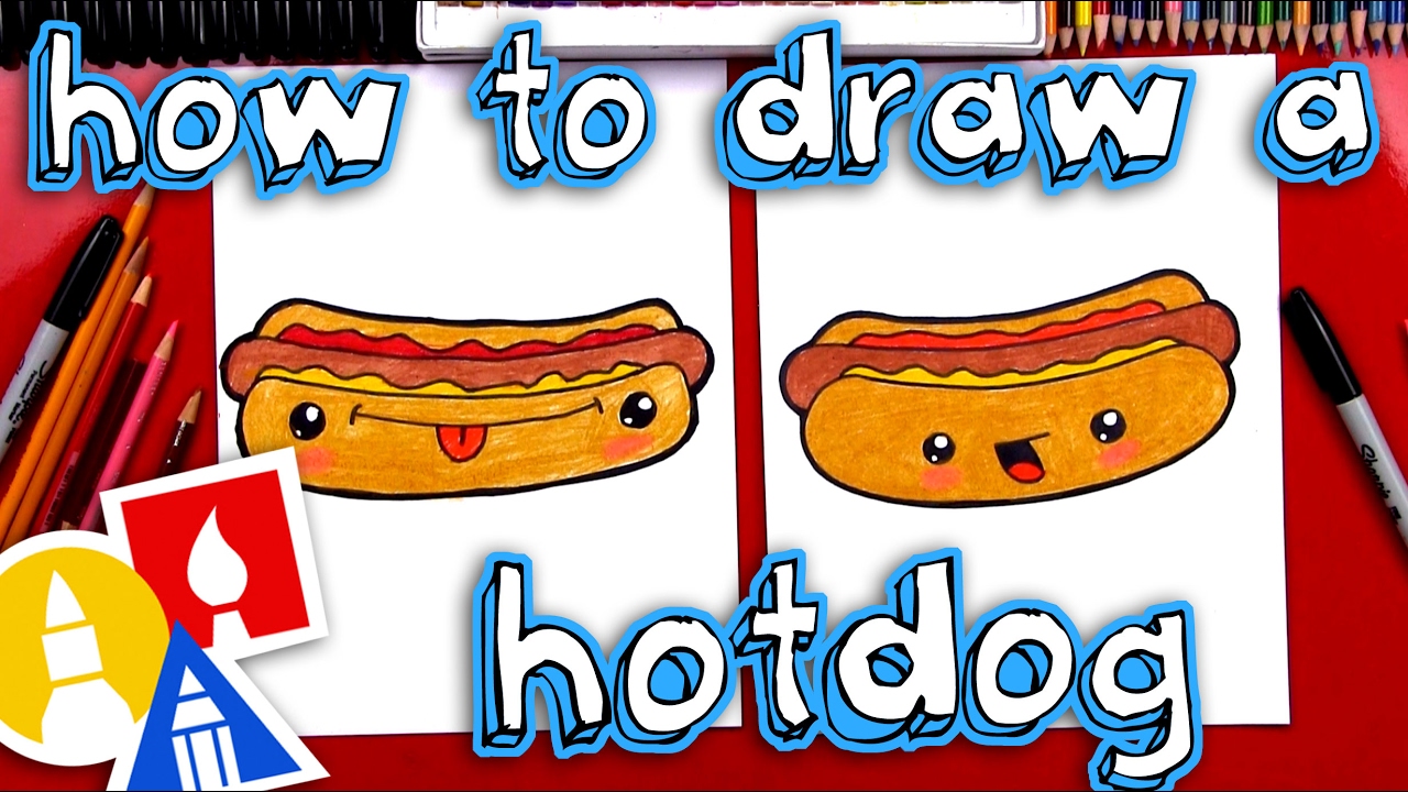 1280x720 How To Draw A Funny Hotdog