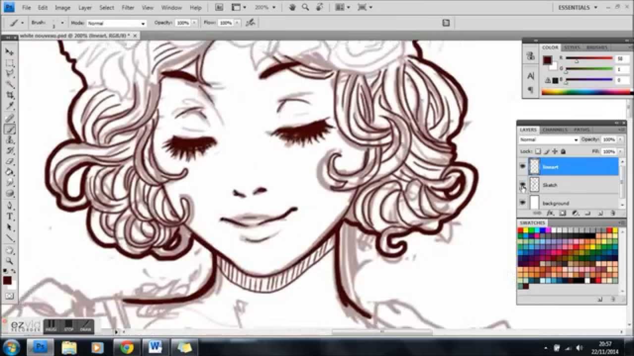 1280x720 Quick Lineart Tutorial