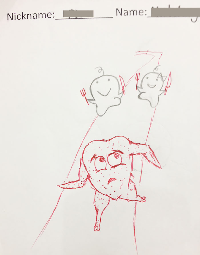 700x895 This Teacher Hilariously Finishes The Doodles Of His Students