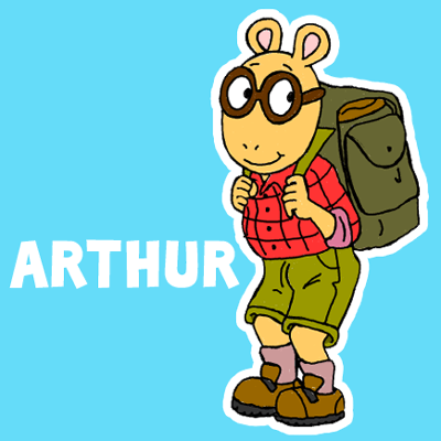 400x400 How To Draw Arthur From Pbs's Arthur With Illustrated Steps Lesson