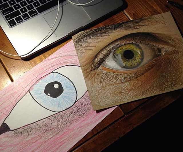 640x533 15 Before Amp After Drawings Show Artist's Progress