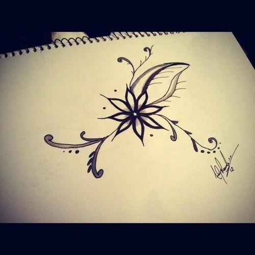 500x500 Cool Flower Drawing