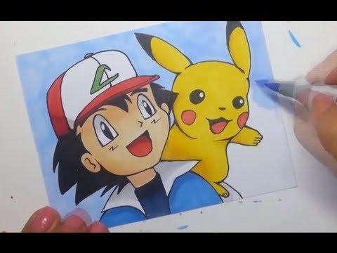 480x360 Drawing Pikachu And Ash