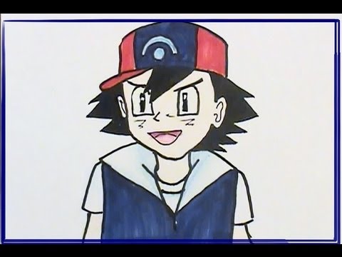 480x360 Draw Ash! Easy Step By Step Pokemon Tutorial New!
