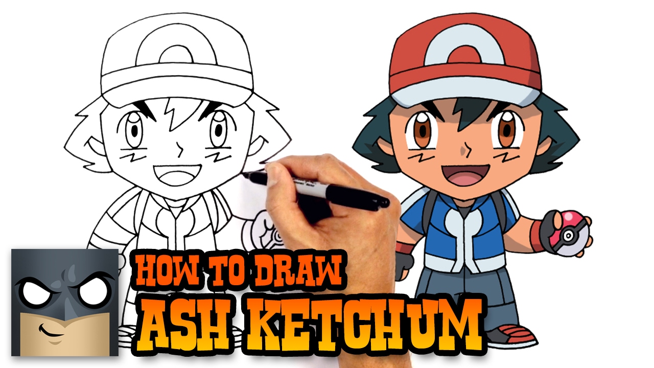 1280x720 How To Draw Ash Ketchum Pokemon