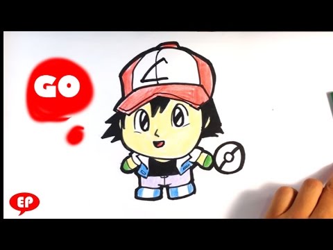 480x360 How To Draw Ash From Pokemon Go