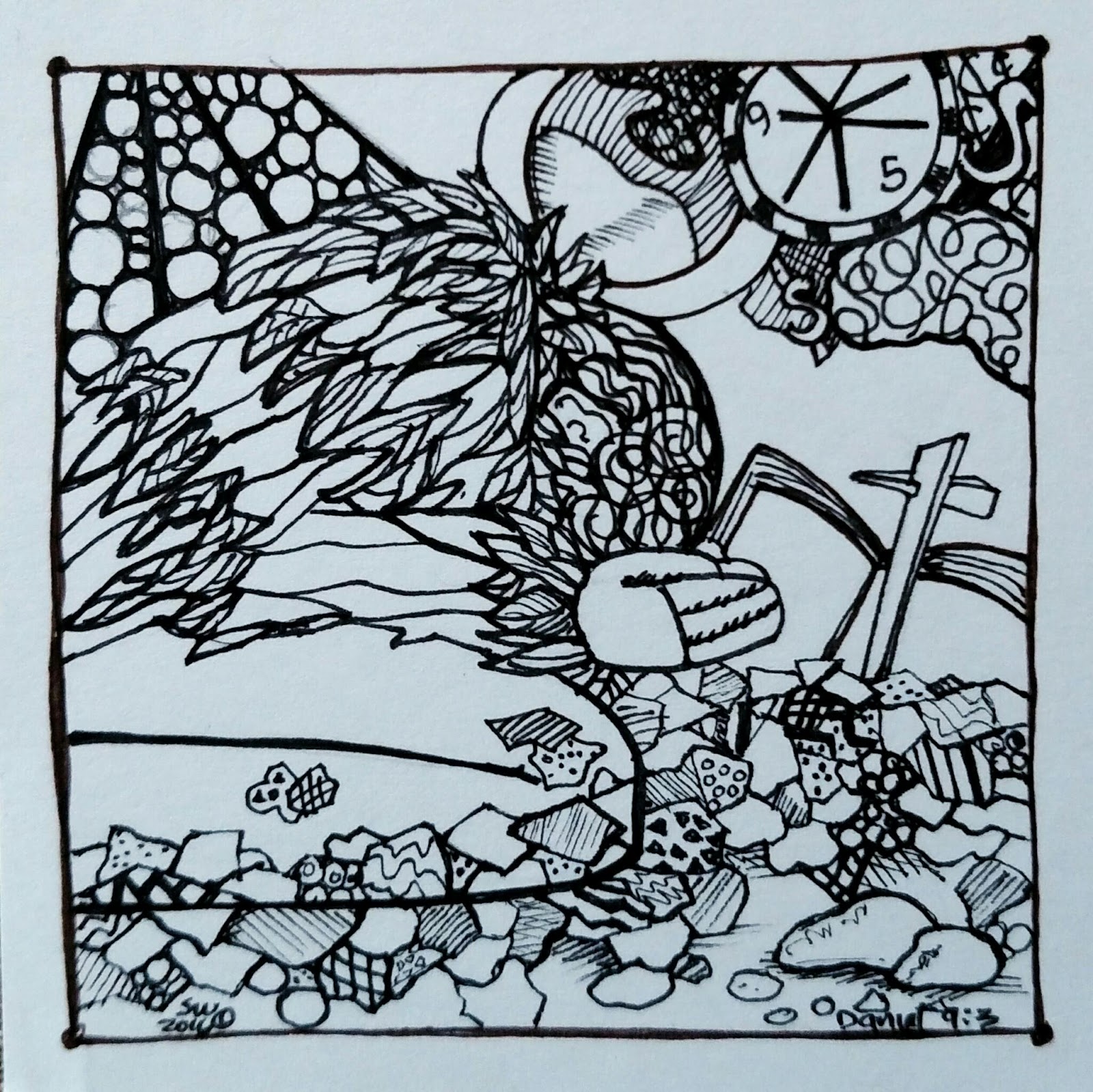 1600x1599 Susan Walker Art Artful Lent Drawing Ash Wednesday