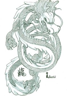 236x338 Dragon, Calligraphy