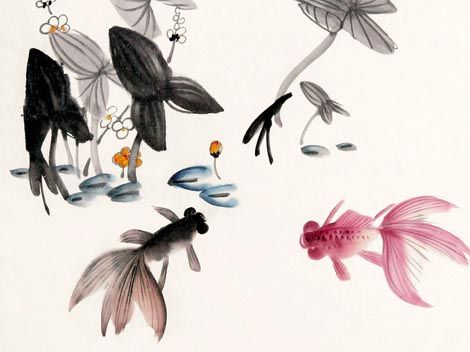 470x352 Chinese Fish Illustration Artists Antique