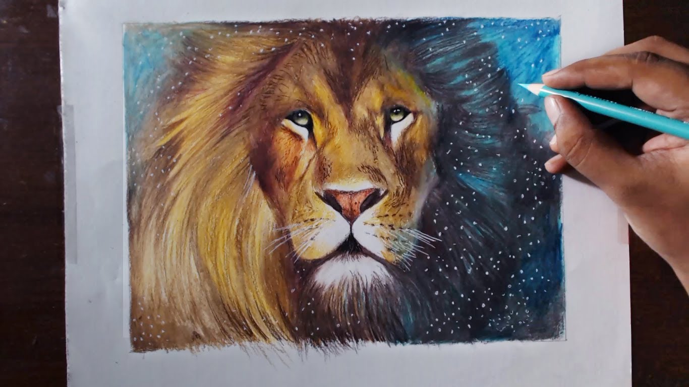 1366x768 Drawing A Lion (Aslan)