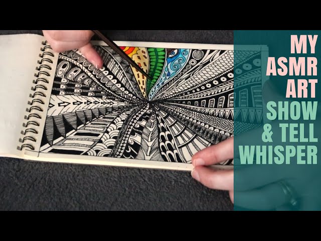 640x480 Asmr Show Amp Tell With Pointer ~ Zentangles My New Drawings ^