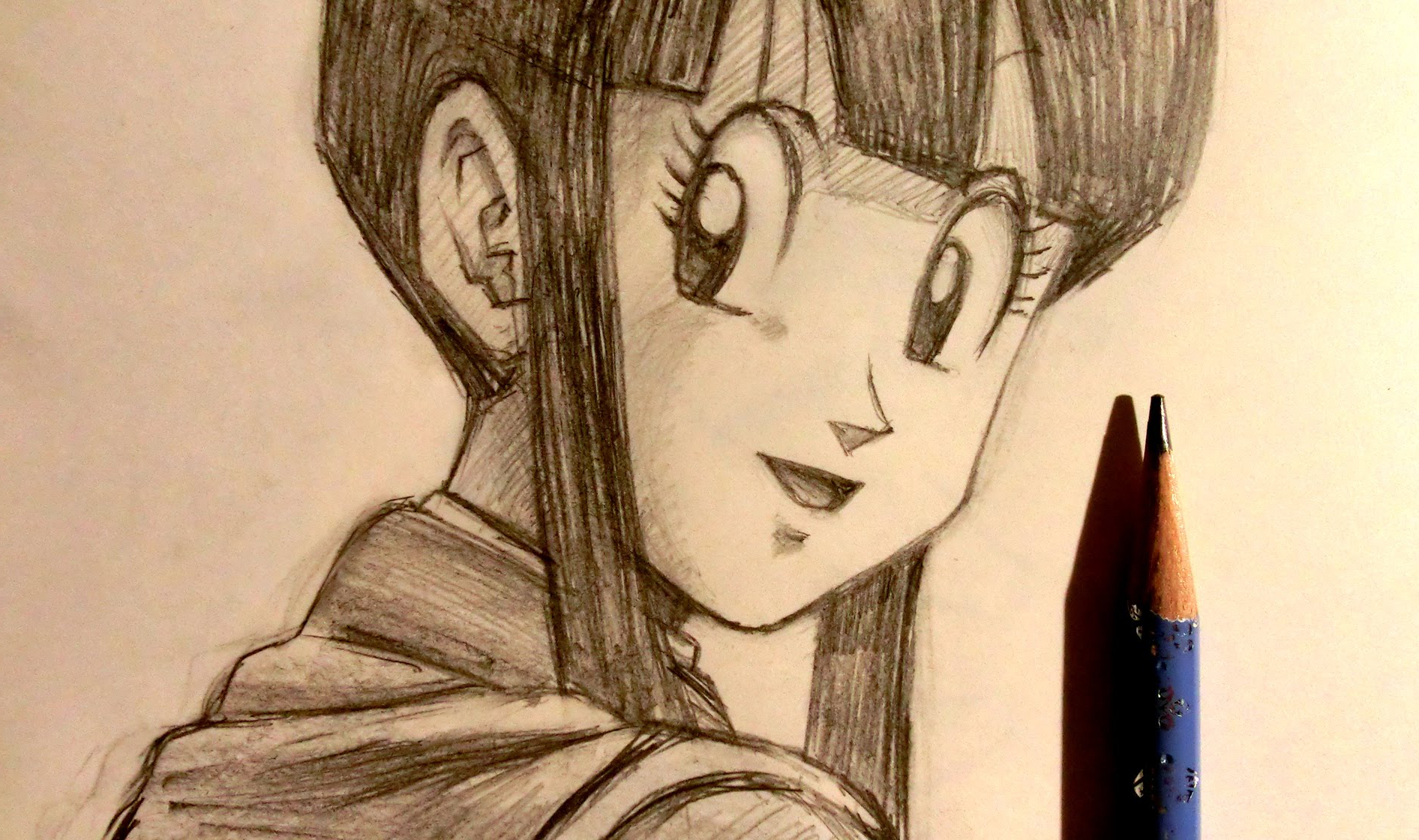 1892x1120 Dragon Ballz Face Pencil Drawing Asmr Pencil Drawing 14 Dragon