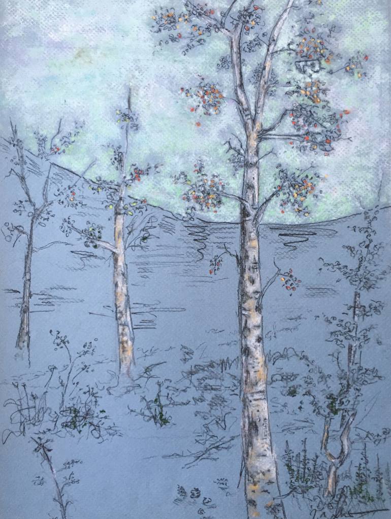 770x1022 Saatchi Art Farewell Aspen Drawing By G R Dexter