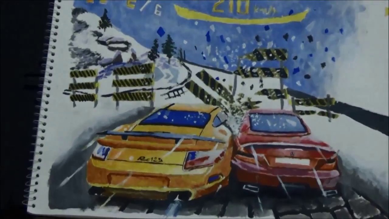 1280x720 Speed Drawing Asphalt 8 Game Painting Spike Arts With Sathak