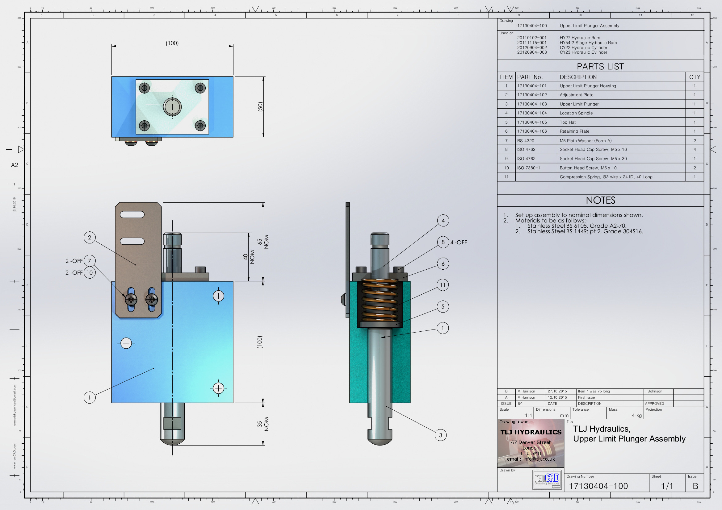 2338x1653 Assembly Drawing Remcad 3d