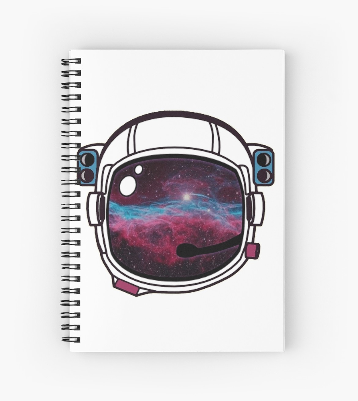 1171x1313 Outer Space Galaxy Astronaut Helmet Spiral Notebooks By Katedylan