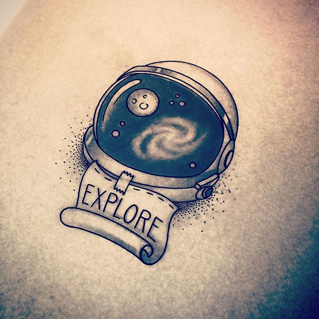 640x640 Astronaut Helmet Tattoo!