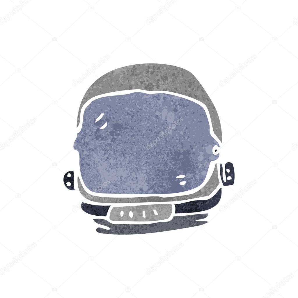 1024x1024 Retro Cartoon Astronaut Helmet Stock Vector Lineartestpilot