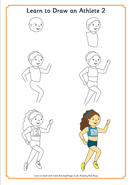 460x651 Learn To Draw An Athlete 2 460