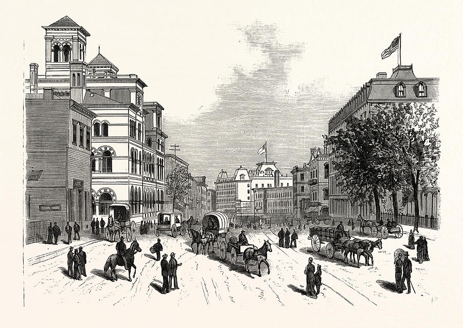 900x639 Georgia, Views In Atlanta Drawing By American School