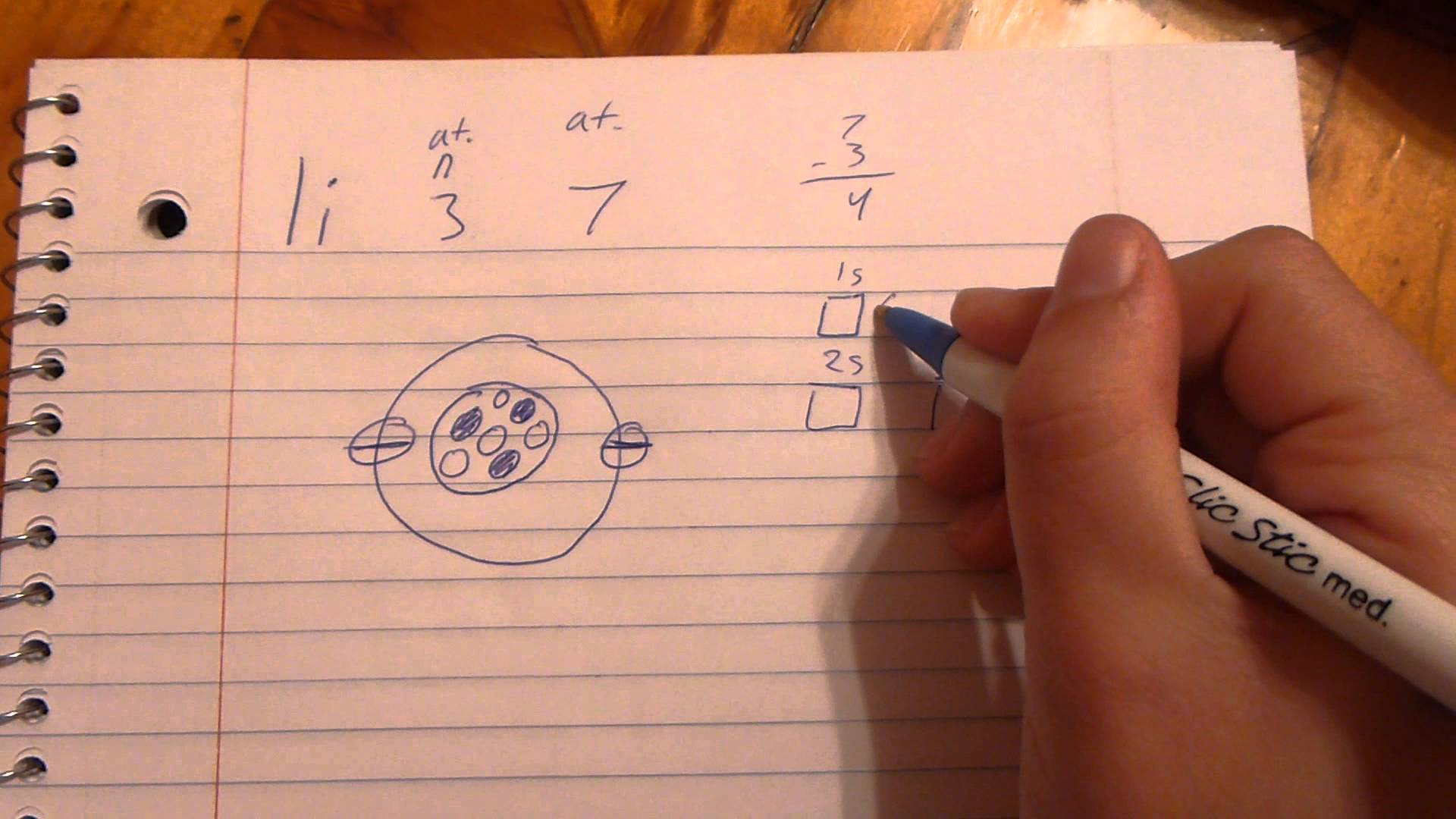 1920x1080 Lithium Atom Drawing