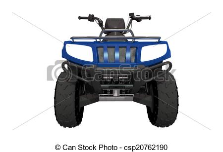 450x308 Front View Atv Quad Bike Illustration. Atv Isolated On White