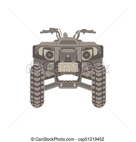 450x470 Vector Atv Off Road Quad Bike Illustration Clipart Vector