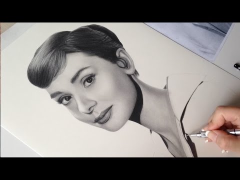 480x360 Drawing Audrey Hepburn In Graphite