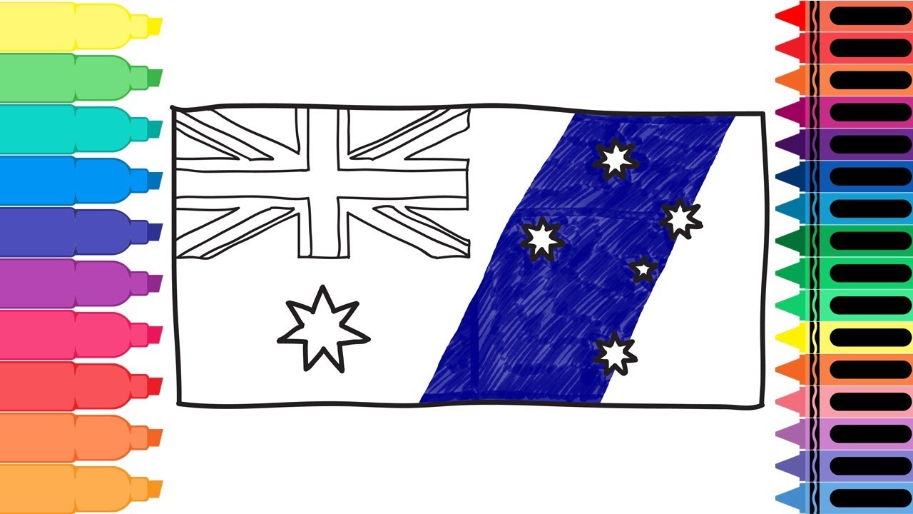 1280x720 How To Draw Australia Flag