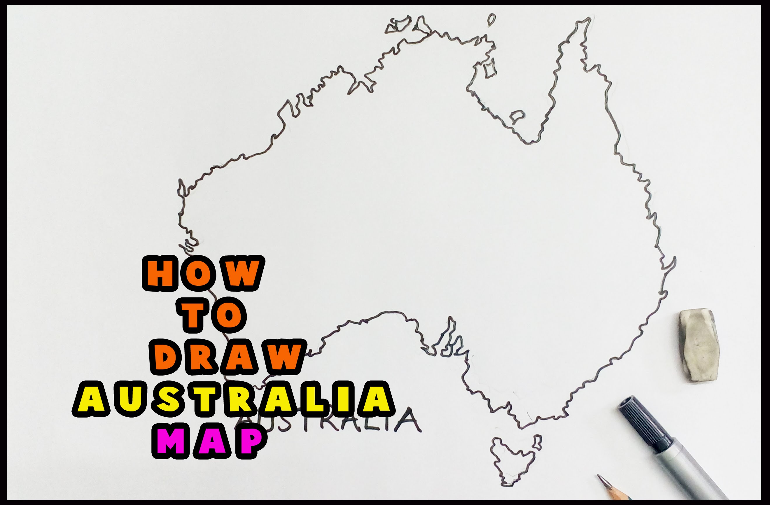 2640x1732 How To Draw Australia Map