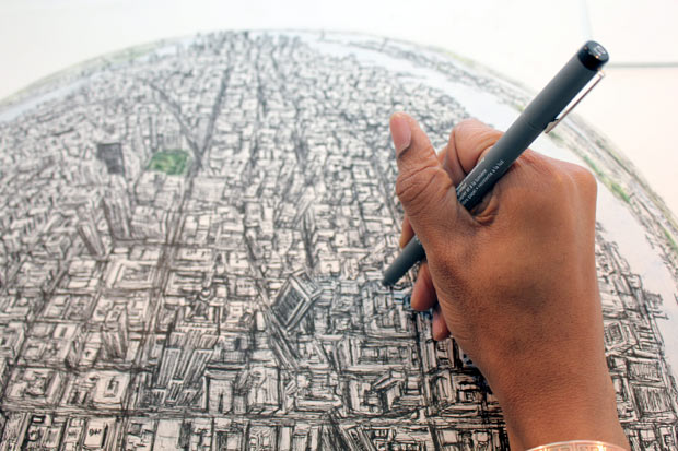 620x413 Stephen Wiltshire The Human Camera Autistic Artist Draws City