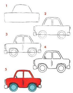 236x299 How To Draw A Car Kids Activities Cars, Drawings