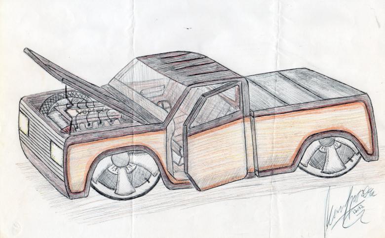 780x483 Automobile Drawing By Hand
