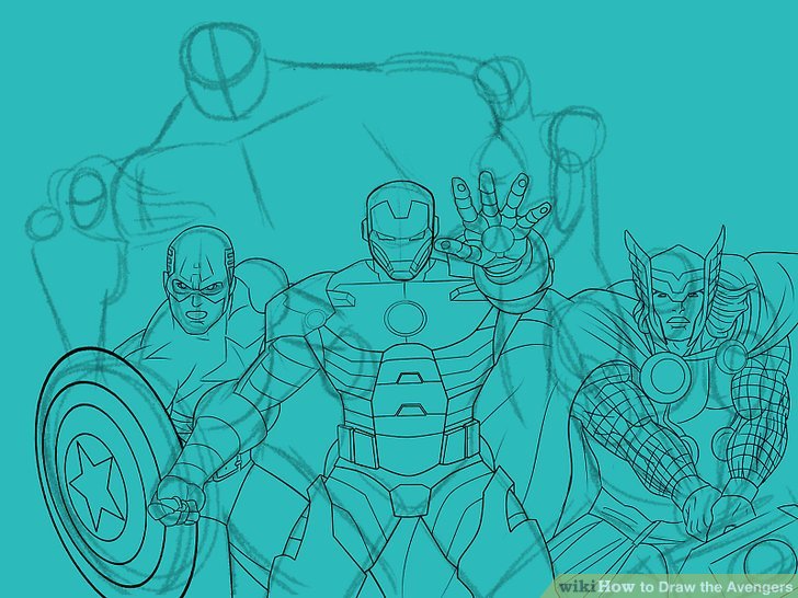 728x546 How To Draw The Avengers (With Pictures)