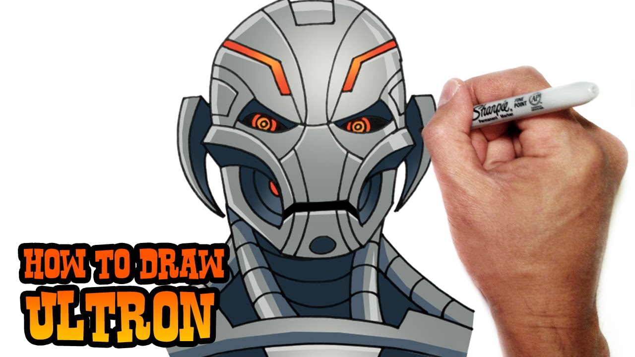 1280x720 How To Draw Ultron Avengers Video Lesson