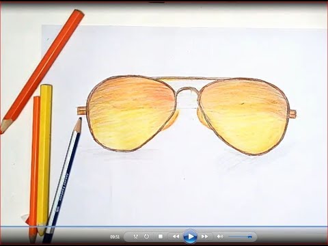 480x360 How To Draw Sunglass Step By Step ( Very Easy)