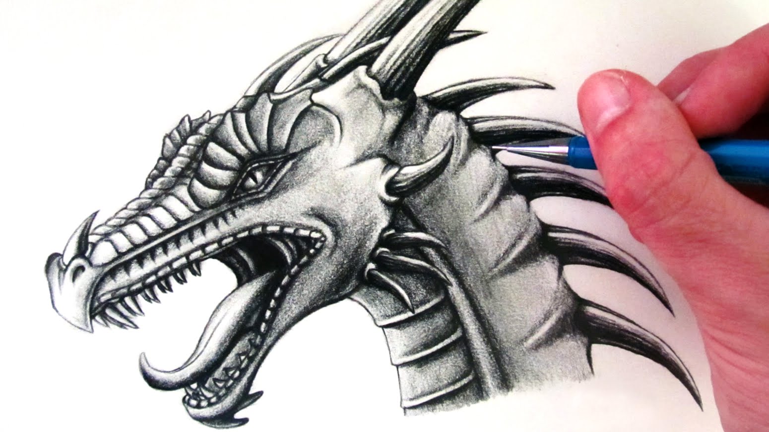 1550x872 How To Draw A Dragon Head