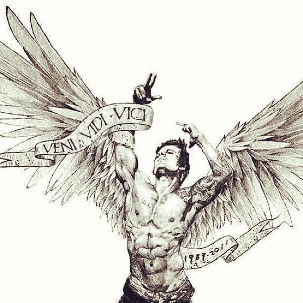 612x612 Awesome Drawing Of Zyzz! Alon Gabbay
