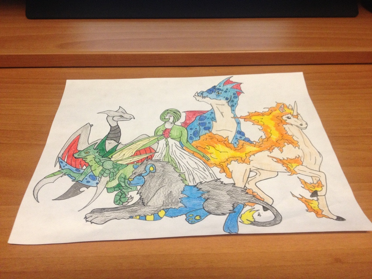 1200x900 My Awesome Friend Told Me She'D Draw Me My Favorite Pokemon, But