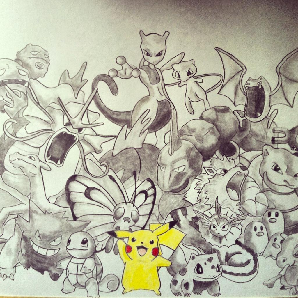 1024x1024 Pokemon Drawing Pokemon