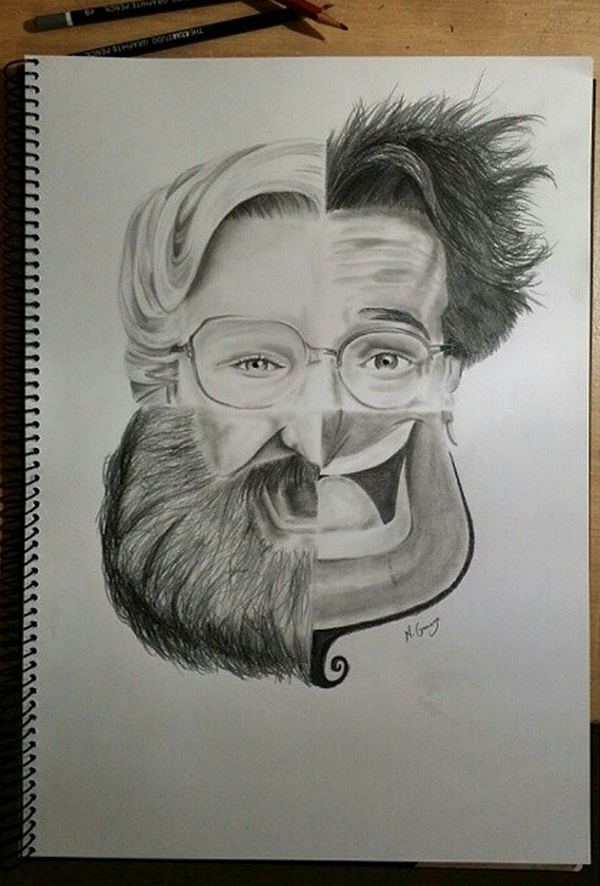 600x886 Illustration Inspiration Robin Williams, Robins And Draw