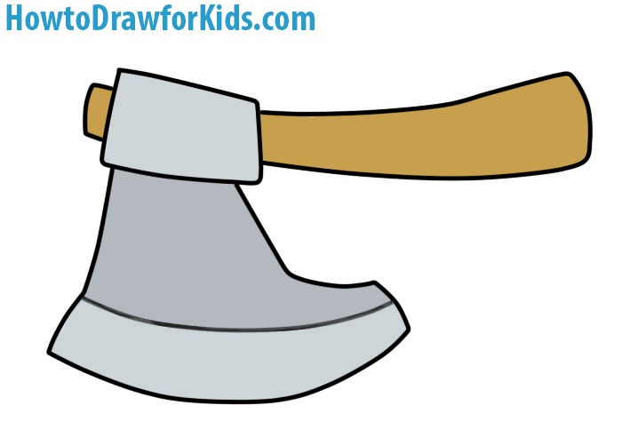 700x501 How To Draw An Axe For Kids Howtodrawforkids
