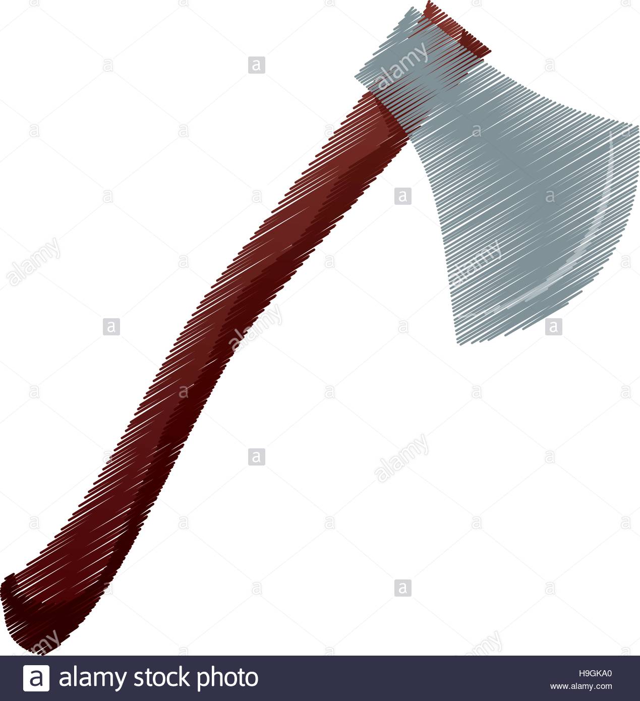 1269x1390 Hand Drawing Ax Color Icon Design Stock Vector Art Amp Illustration